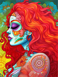 Frau 5d Diy Diamond Painting Diamant Malerei Set MJ3080