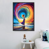 Frau 5d Diy Diamond Painting Diamant Malerei Set MJ3101