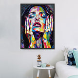 Frau 5d Diy Diamond Painting Diamant Malerei Set MJ3109