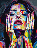 Frau 5d Diy Diamond Painting Diamant Malerei Set MJ3109