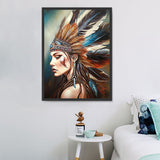 Frau 5d Diy Diamond Painting Diamant Malerei Set MJ3117