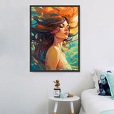 Frau 5d Diy Diamond Painting Diamant Malerei Set MJ3118