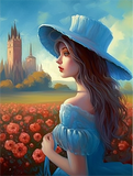 Frau 5d Diy Diamond Painting Diamant Malerei Set MJ3129