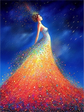 Frau 5d Diy Diamond Painting Diamant Malerei Set MJ3136