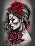 Frau 5d Diy Diamond Painting Diamant Malerei Set MJ3139