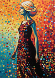 Frau 5d Diy Diamond Painting Diamant Malerei Set MJ3141