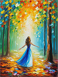Frau 5d Diy Diamond Painting Diamant Malerei Set MJ3144
