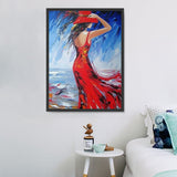 Frau 5d Diy Diamond Painting Diamant Malerei Set MJ3145