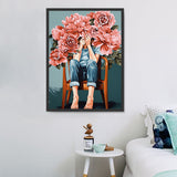 Frau 5d Diy Diamond Painting Diamant Malerei Set MJ3151