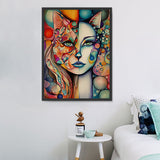 Frau 5d Diy Diamond Painting Diamant Malerei Set MJ3157