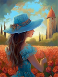 Frau 5d Diy Diamond Painting Diamant Malerei Set MJ3159