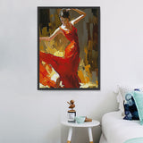 Frau 5d Diy Diamond Painting Diamant Malerei Set MJ3178