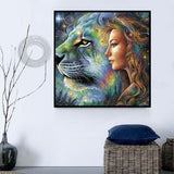 Tier und Mensch 5d Diy Diamond Painting Diamant Malerei Set MJ3186