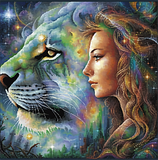 Tier und Mensch 5d Diy Diamond Painting Diamant Malerei Set MJ3186