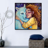 Tier und Mensch 5d Diy Diamond Painting Diamant Malerei Set MJ3189