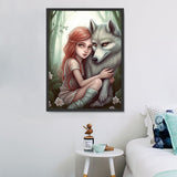 Tier und Mensch 5d Diy Diamond Painting Diamant Malerei Set MJ3205