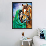 Tier und Mensch 5d Diy Diamond Painting Diamant Malerei Set MJ3209