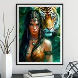 Tier und Mensch 5d Diy Diamond Painting Diamant Malerei Set MJ3211