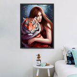 Tier und Mensch 5d Diy Diamond Painting Diamant Malerei Set MJ3218