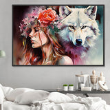 Tier und Mensch 5d Diy Diamond Painting Diamant Malerei Set MJ3233