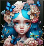 Mädchen 5d Diy Diamond Painting Diamant Malerei Set MJ3317