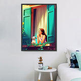 Mädchen 5d Diy Diamond Painting Diamant Malerei Set MJ3329