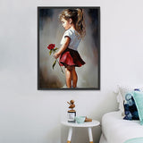 Mädchen 5d Diy Diamond Painting Diamant Malerei Set MJ3335