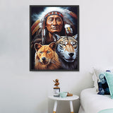 Porträt 5d Diy Diamond Painting Diamant Malerei Set MJ3361