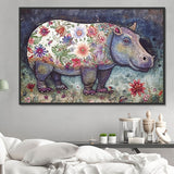 Nilpferd 5d Diy Diamond Painting Diamant Malerei Set MJ7003