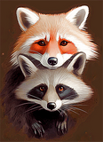 Waschbär 5d Diy Diamond Painting Diamant Malerei Set MJ7010