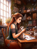 Karikatur 5d Diy Diamond Painting Diamant Malerei Set MJ7040