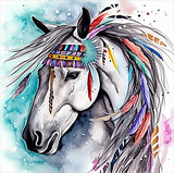 Pferd 5d Diy Diamond Painting Diamant Malerei Set MJ7128