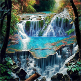 Wasserfall 5d Diy Diamond Painting Diamant Malerei Set MJ7194