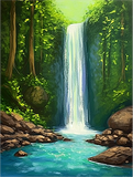 Wasserfall 5d Diy Diamond Painting Diamant Malerei Set MJ7203
