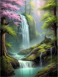 Wasserfall 5d Diy Diamond Painting Diamant Malerei Set MJ7204