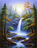 Wasserfall 5d Diy Diamond Painting Diamant Malerei Set MJ7206