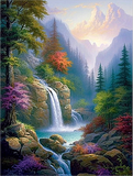 Wasserfall 5d Diy Diamond Painting Diamant Malerei Set MJ7207