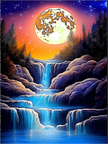 Wasserfall 5d Diy Diamond Painting Diamant Malerei Set MJ7219