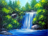 Wasserfall 5d Diy Diamond Painting Diamant Malerei Set MJ7221