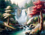 Wasserfall 5d Diy Diamond Painting Diamant Malerei Set MJ7222