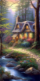 Dorf 5d Diy Diamond Painting Diamant Malerei Set MJ7266