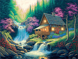 Dorf 5d Diy Diamond Painting Diamant Malerei Set MJ7295