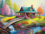 Dorf 5d Diy Diamond Painting Diamant Malerei Set MJ7323