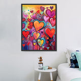 Herz 5d Diy Diamond Painting Diamant Malerei Set MJ8040