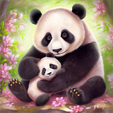 Panda 5d Diy Diamond Painting Diamant Malerei Set MJ8063