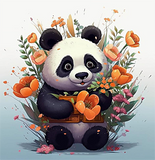 Panda 5d Diy Diamond Painting Diamant Malerei Set MJ8067