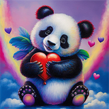 Panda 5d Diy Diamond Painting Diamant Malerei Set MJ8068