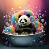 Panda 5d Diy Diamond Painting Diamant Malerei Set MJ8071