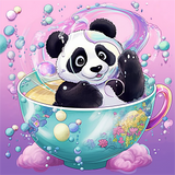 Panda 5d Diy Diamond Painting Diamant Malerei Set MJ8073
