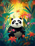 Panda 5d Diy Diamond Painting Diamant Malerei Set MJ8083